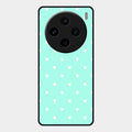 Heart Design Glossy Metal Case Cover For Vivo X100 5G