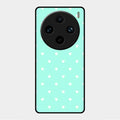 Heart Design Glossy Metal Case Cover For Vivo X100 Pro 5G