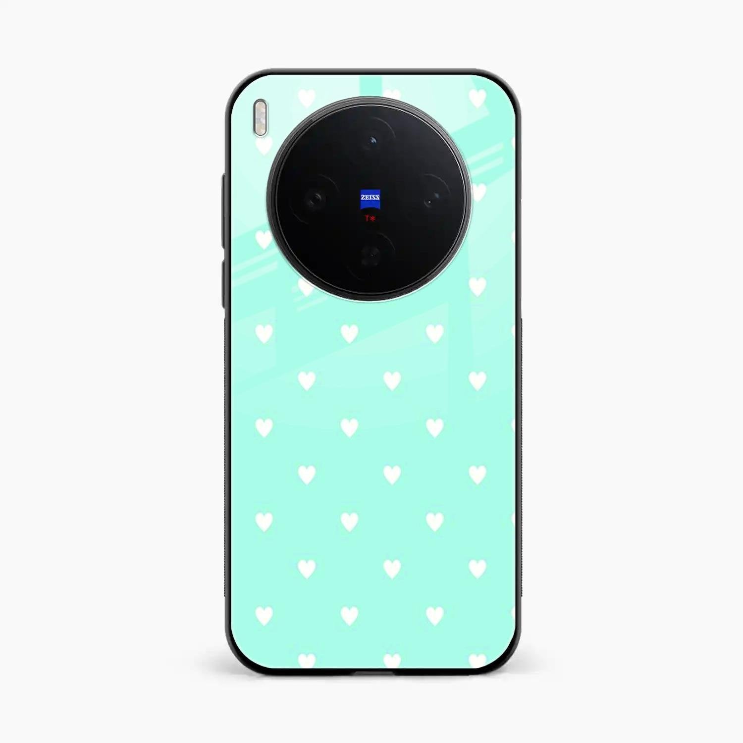 Heart Design Glossy Metal Case Cover For Vivo X300 5G