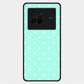 Heart Design Glossy Metal Case Cover For Vivo X80 5G