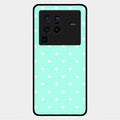 Heart Design Glossy Metal Case Cover For Vivo X80 Pro 5G