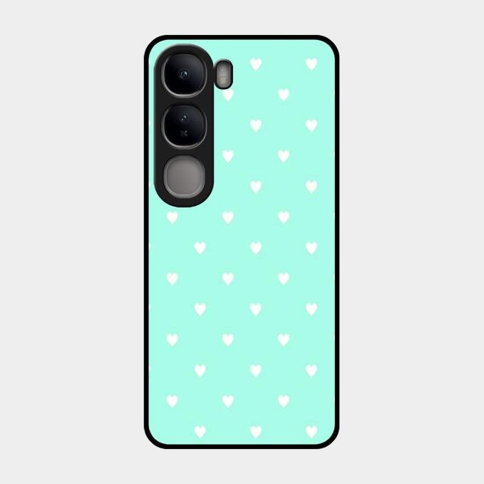 Heart Design Glossy Metal Case Cover For Vivo Y300 5G