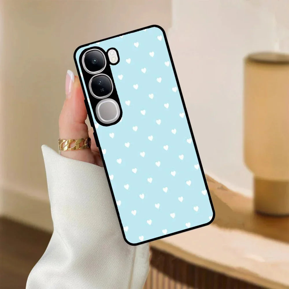 Heart Design Glossy Metal Case Cover For Vivo - ShopOnCliQ