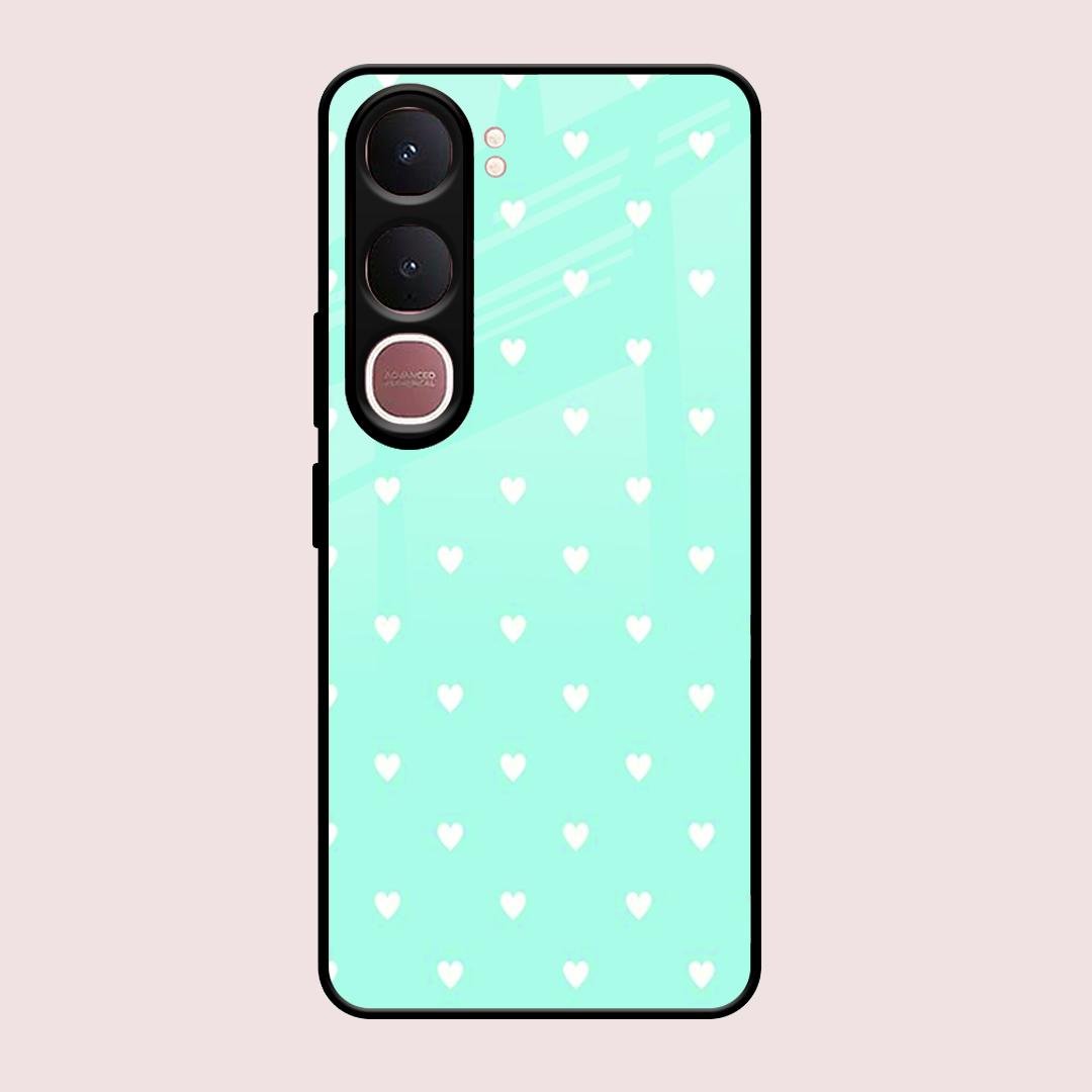 Heart Design Glossy Metal Case Cover For Vivo Y31 5G
