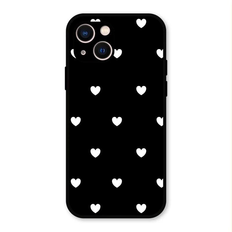 Heart Pattern Black Metal Case Cover For iPhone - ShopOnCliQ