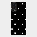 Heart Pattern Black Glass Case Cover For Oneplus Nord 2 5G