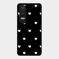 Heart Pattern Black Glass Case Cover For Oneplus Nord Ce 4 Lite 5G