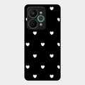 Heart Pattern Black Glass Case Cover For Realme - ShopOnCliQ