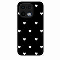 Heart Pattern Black Glass Case Cover For Realme 16 Pro 5G