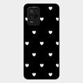 Heart Pattern Black Glass Case Cover For Realme 9 5G