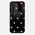 Heart Pattern Black Glass Case Cover For Realme C85 5G