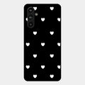 Heart Pattern Black Glass Case Cover For Samsung - ShopOnCliQ