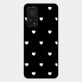 Heart Pattern Black Glass Case Cover For Xiaomi Mi 10T Pro 5G