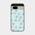 Heart With Blossom Glossy Metal Case Cover For Google Pixel 8A 5G