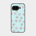 Heart With Blossom Glossy Metal Case Cover For Google Pixel 9A 5G