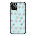 Heart With Blossom Glossy Metal Case Cover For iPhone 11 Pro Max
