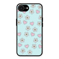 Heart With Blossom Glossy Metal Case Cover For iPhone 16e