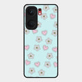 Heart With Blossom Glossy Metal Case Cover For Iqoo Neo 9 Pro 5G