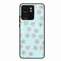 Heart With Blossom Glossy Metal Case Cover For Motorola Edge 40