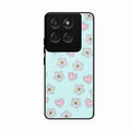 Heart With Blossom Glossy Metal Case Cover For Motorola Edge 60 Pro 5G