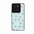 Heart With Blossom Glossy Metal Case Cover For Motorola Edge 70 5G
