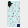 Heart With Blossom Glossy Metal Case Cover For Nothing Cmf Phone 1