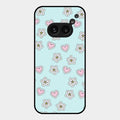 Heart With Blossom Glossy Metal Case Cover For Nothing Phone 2A 5G