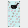 Heart With Blossom Glossy Metal Case Cover For Nothing Phone 2A Plus