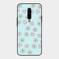 Heart With Blossom Glossy Metal Case Cover For Oneplus 7 Pro