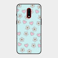 Heart With Blossom Glossy Metal Case Cover For Oneplus 7