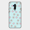 Heart With Blossom Glossy Metal Case Cover For Oneplus 7T Pro