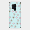 Heart With Blossom Glossy Metal Case Cover For Oneplus 8 Pro
