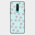 Heart With Blossom Glossy Metal Case Cover For Oneplus 8