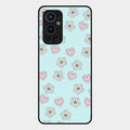 Heart With Blossom Glossy Metal Case Cover For Oneplus 9 Pro 5G