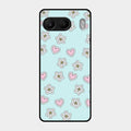 Heart With Blossom Glossy Metal Case Cover For Oneplus Nord 4 5G