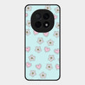 Heart With Blossom Glossy Metal Case Cover For Oppo F29 Pro 5G