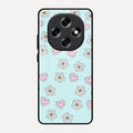 Heart With Blossom Glossy Metal Case Cover For Oppo F31 Pro 5G