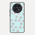 Heart With Blossom Glossy Metal Case Cover For Oppo F31 Pro Plus 5G