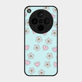 Heart With Blossom Glossy Metal Case Cover For Oppo Find X8 5G