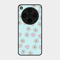 Heart With Blossom Glossy Metal Case Cover For Oppo Find X8 Pro 5G