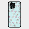 Heart With Blossom Glossy Metal Case Cover For Oppo K13 Turbo 5G