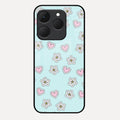 Heart With Blossom Glossy Metal Case Cover For Realme 15T 5G
