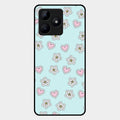 Heart With Blossom Glossy Metal Case Cover For Realme C53