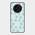 Heart With Blossom Glossy Metal Case Cover For Realme C65 5G