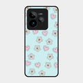 Heart With Blossom Glossy Metal Case Cover For Realme Gt 7 Pro