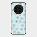 Heart With Blossom Glossy Metal Case Cover For Realme Narzo 70 Pro 5G