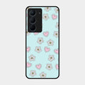 Heart With Blossom Glossy Metal Case Cover For Realme Narzo 80X 5G