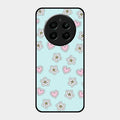 Heart With Blossom Glossy Metal Case Cover For Realme P1 5G