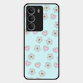 Heart With Blossom Glossy Metal Case Cover For Realme P3 Lite 5G