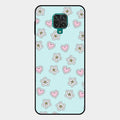 Heart With Blossom Glossy Metal Case Cover For Redmi Note 10 Lite